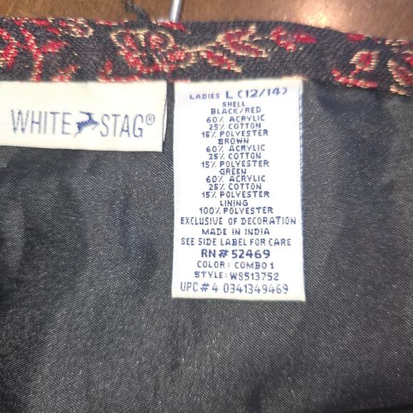 Brown Paisley Midi Skirt Womens L Wrap Forest Fairy Whimsical Gypsy Boho - Picture 7 of 8